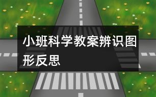 小班科学教案辨识图形反思