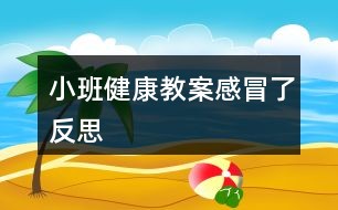 小班健康教案感冒了反思