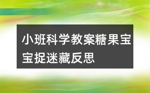 小班科学教案糖果宝宝捉迷藏反思