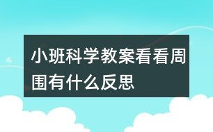 小班科学教案看看周围有什么反思