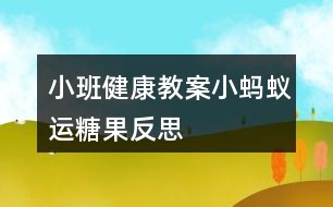 小班健康教案小蚂蚁运糖果反思